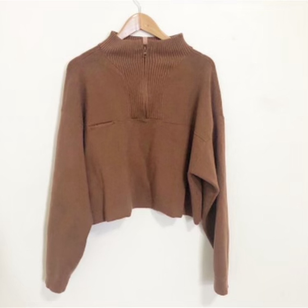 Lunya cozy cotton silk zip pullover